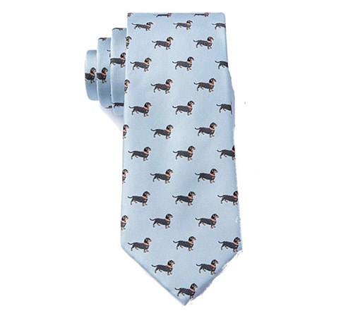 Dachshund themed tie for dad