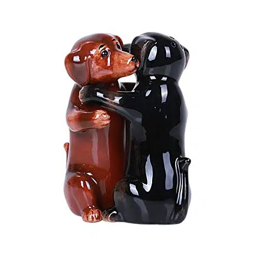 hugging dachshund salt shaker hugging dachshund salt shaker