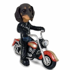 Dachshund Black Motorcycle