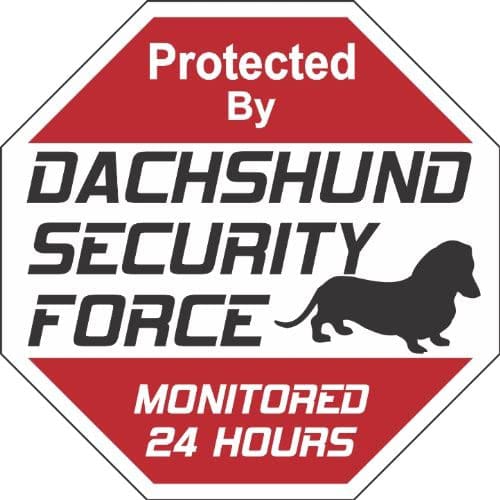 dachshund warning sign