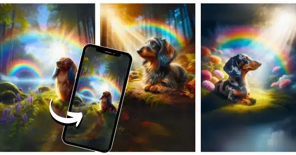 Beautiful Rainbow Bridge Dachshund Phone Wallpaper Post