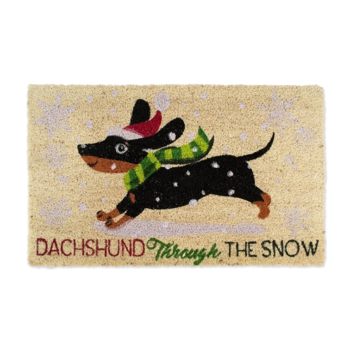 christmas dachshund door mat christmas dachshund doormat