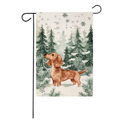 christmas dachshund garden flag christmas dachshund garden flag