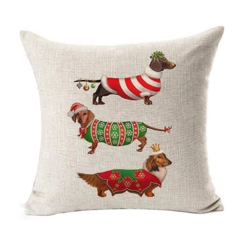 christmas dachshund pillow cover christmas dachshund pillow cover