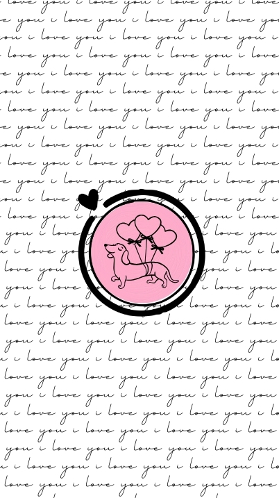 dachshund valentine aesthetic