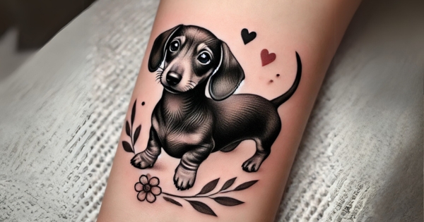 Adorable Dachshund Tattoo Ideas