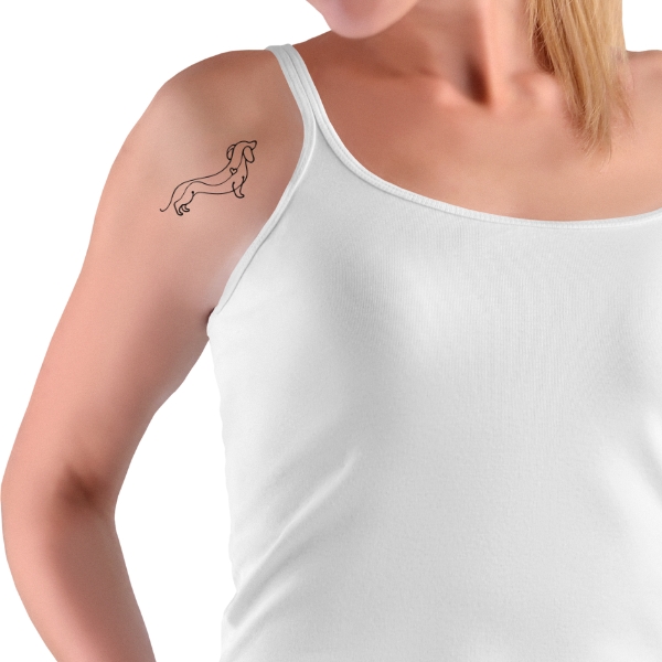 dachshund tattoo for woman